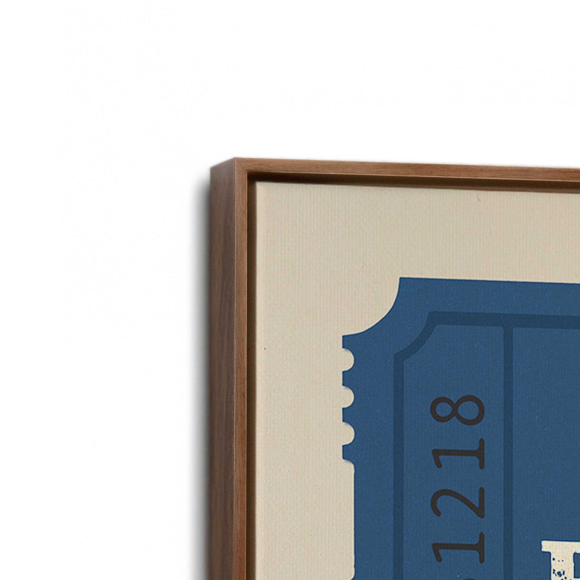 [Color:Walnut], Picture of the corner of the art