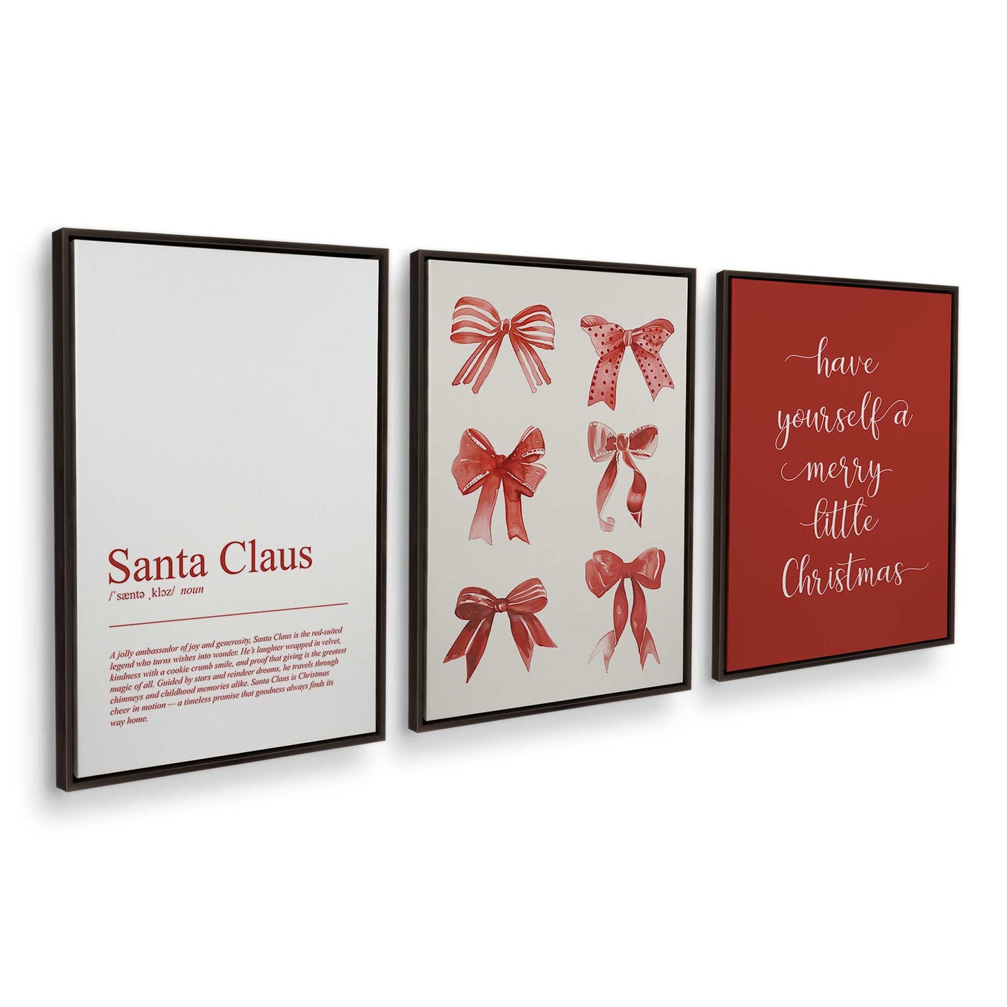 [Color:Espresso], Picture of art in an Espresso frame at an angle