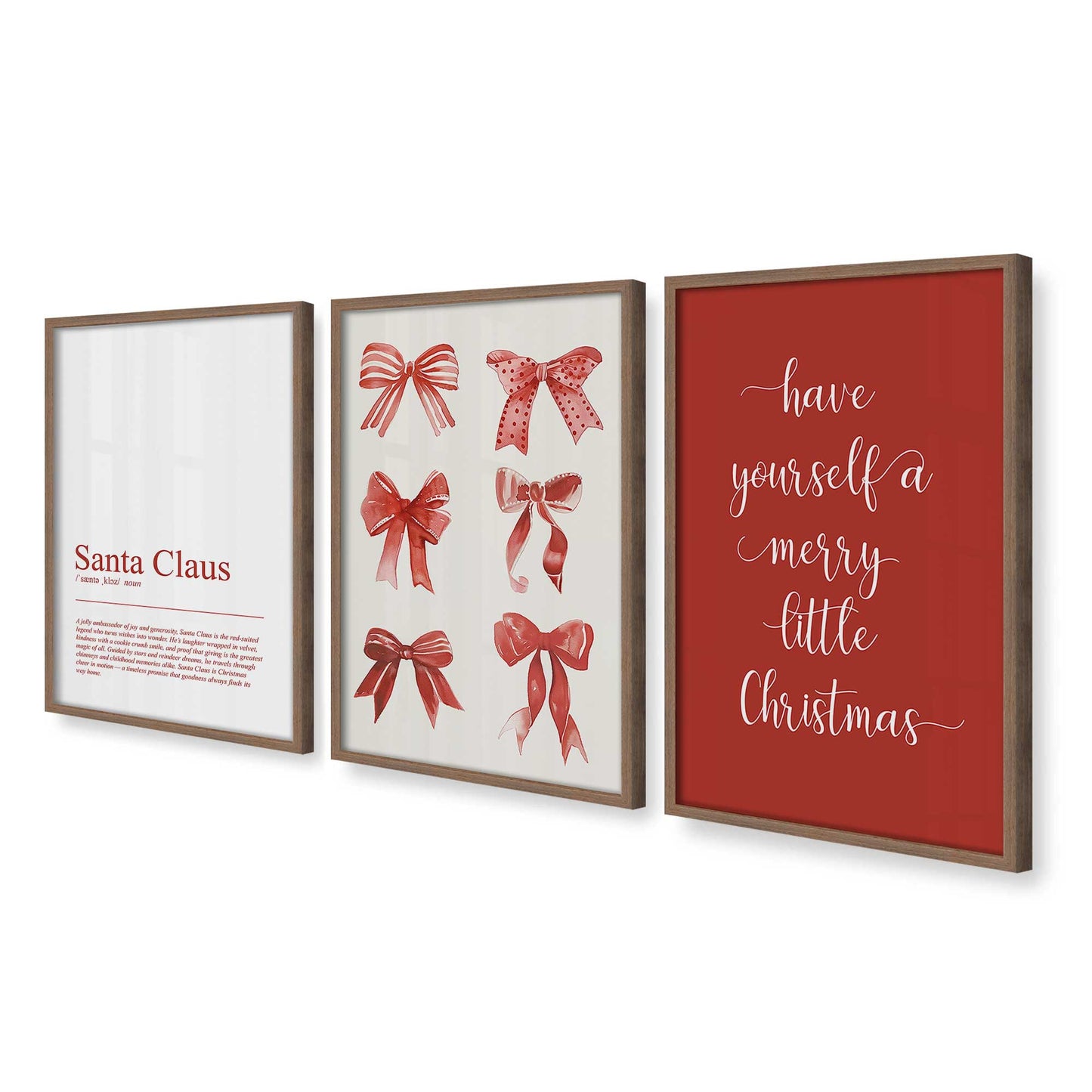 [Color:Walnut], Picture of art in a Walnut frame at an angle