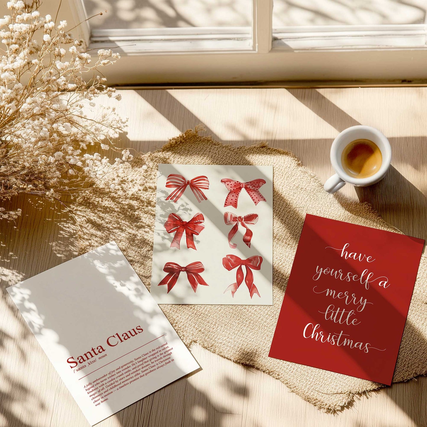 Jingle Bow Joy Set of 3 Prints