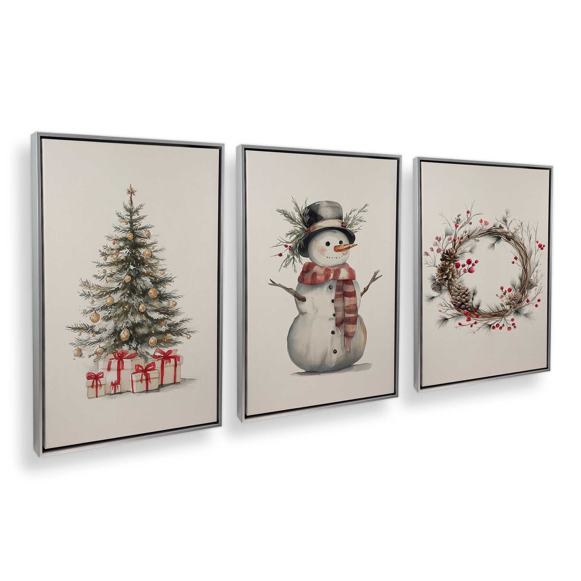 [Color:Polished Chrome], Picture of art in a Polished Chrome frame at an angle