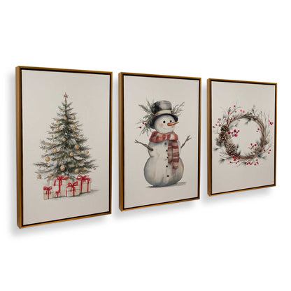 [Color:Polished Gold], Picture of art in a Polished Gold frame at an angle