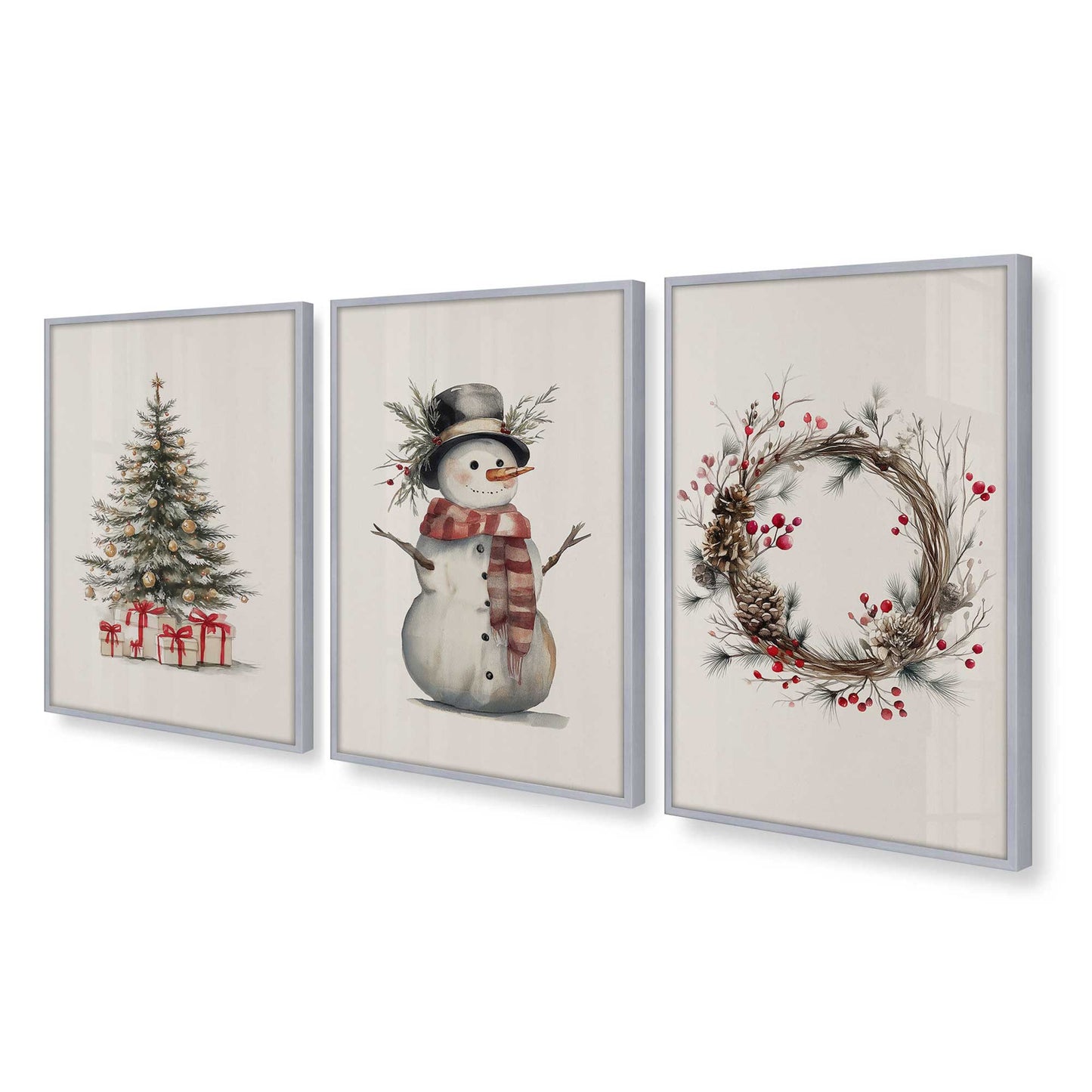 [Color:Polished Chrome], Picture of art in a Polished Chrome frame at an angle