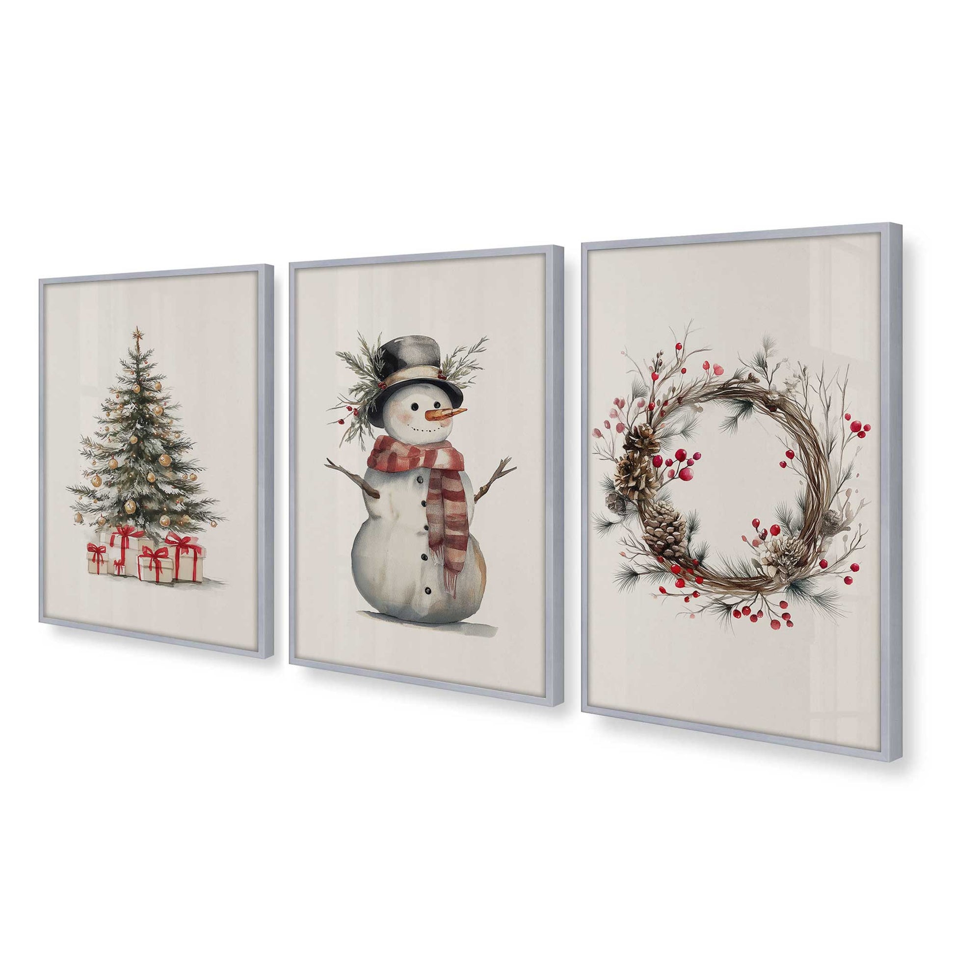 [Color:Polished Chrome], Picture of art in a Polished Chrome frame at an angle