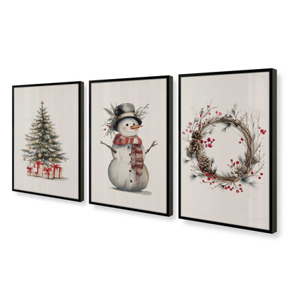 [Color:Satin Black], Picture of art in a Satin Black frame at an angle