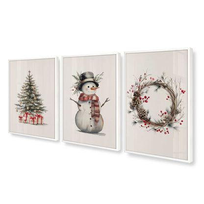 [Color:Opaque White], Picture of art in an Opaque White frame at an angle