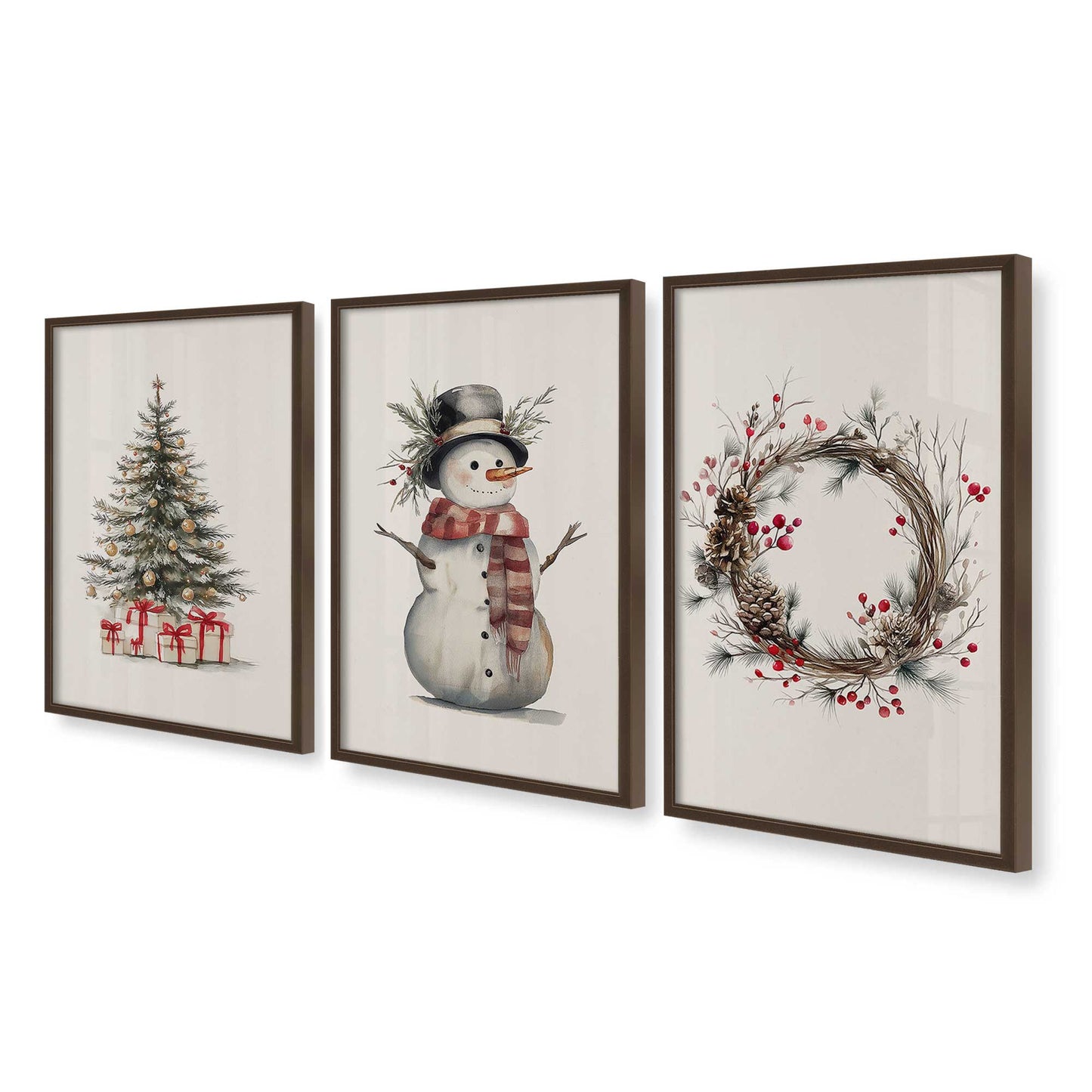 [Color:Belvinder Brown], Picture of art in a Belvinder Brown frame at an angle