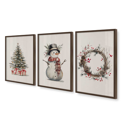 [Color:Belvinder Brown], Picture of art in a Belvinder Brown frame at an angle