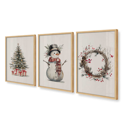 [Color:American Maple], Picture of art in an American Maple frame at an angle