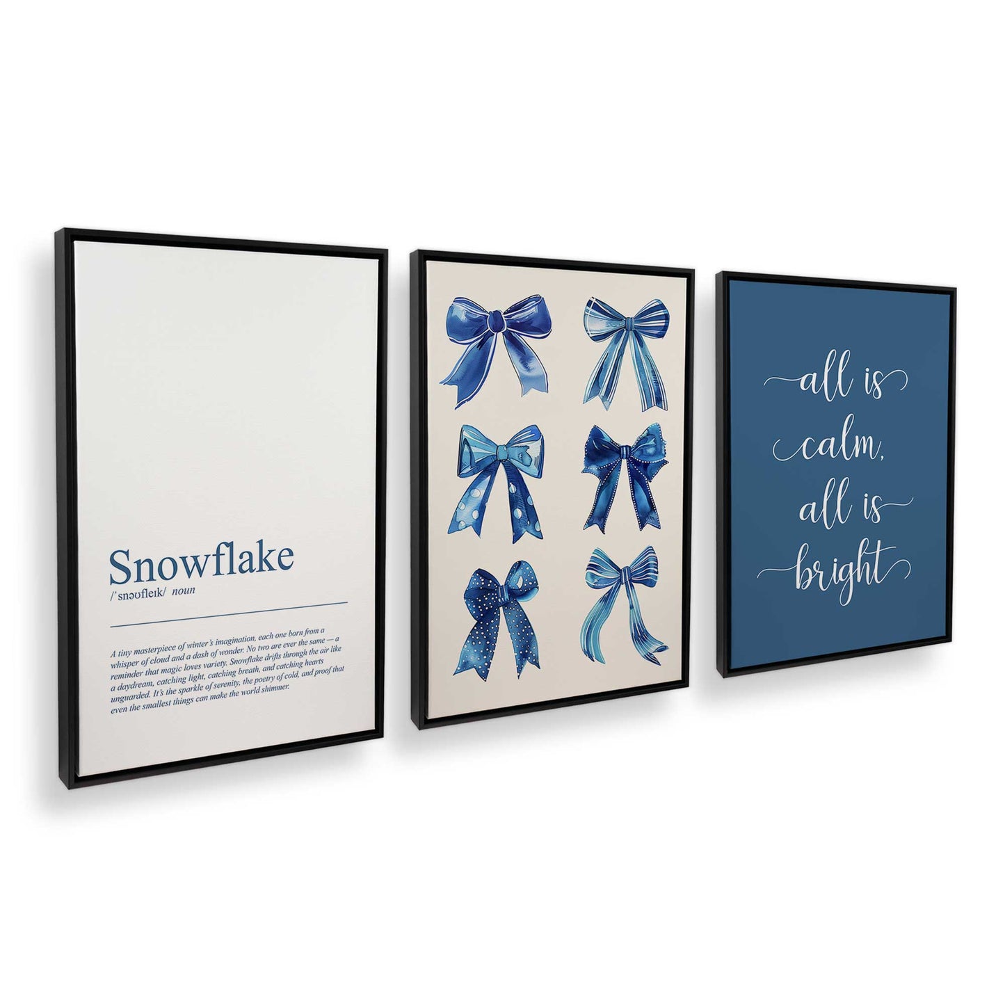 [Color:Satin Black], Picture of art in a Satin Black frame at an angle