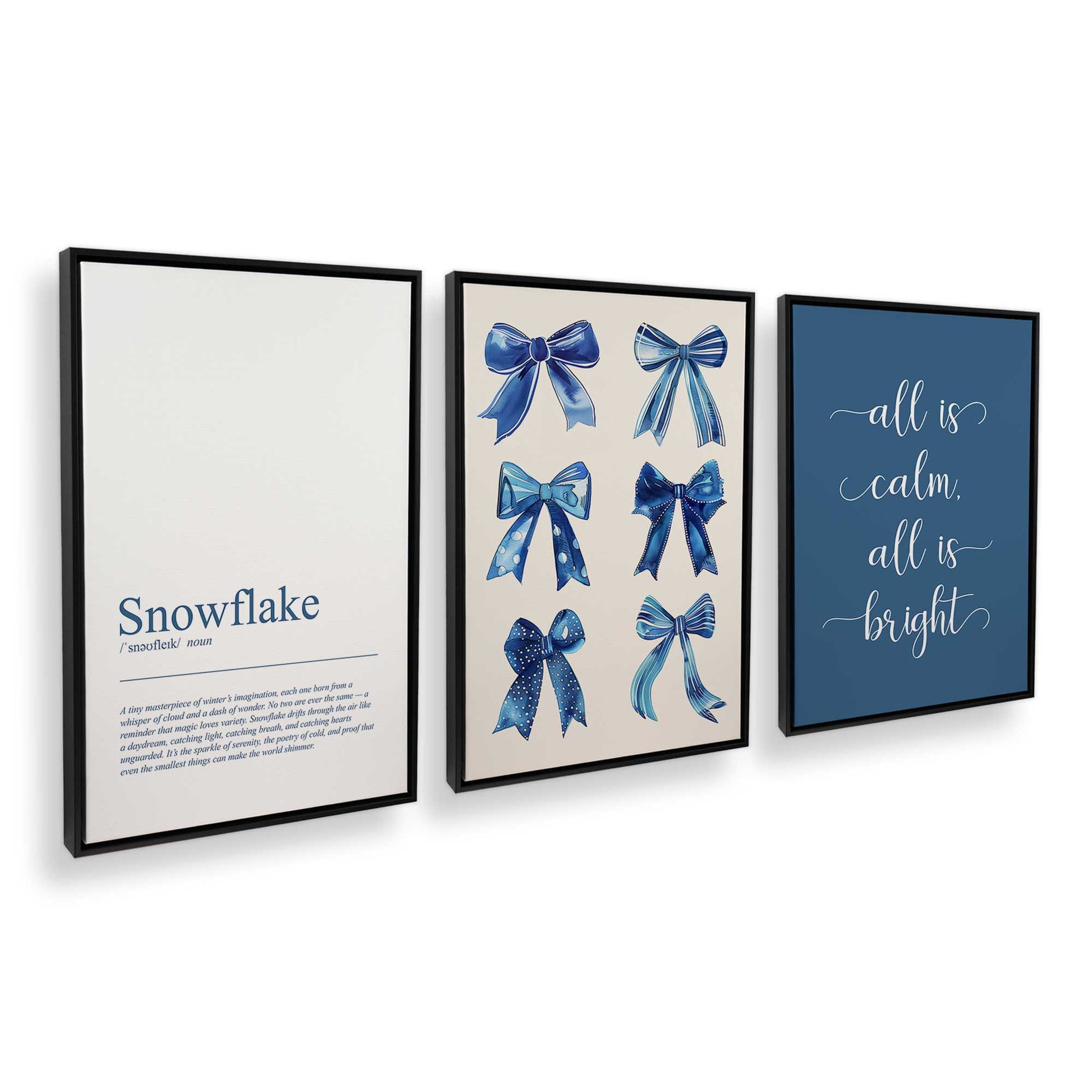 [Color:Satin Black], Picture of art in a Satin Black frame at an angle