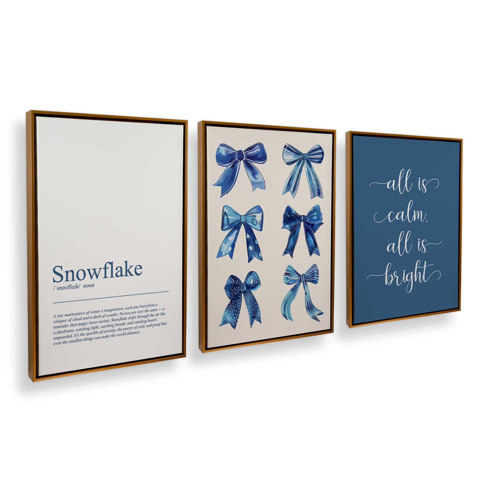 [Color:Polished Gold], Picture of art in a Polished Gold frame at an angle