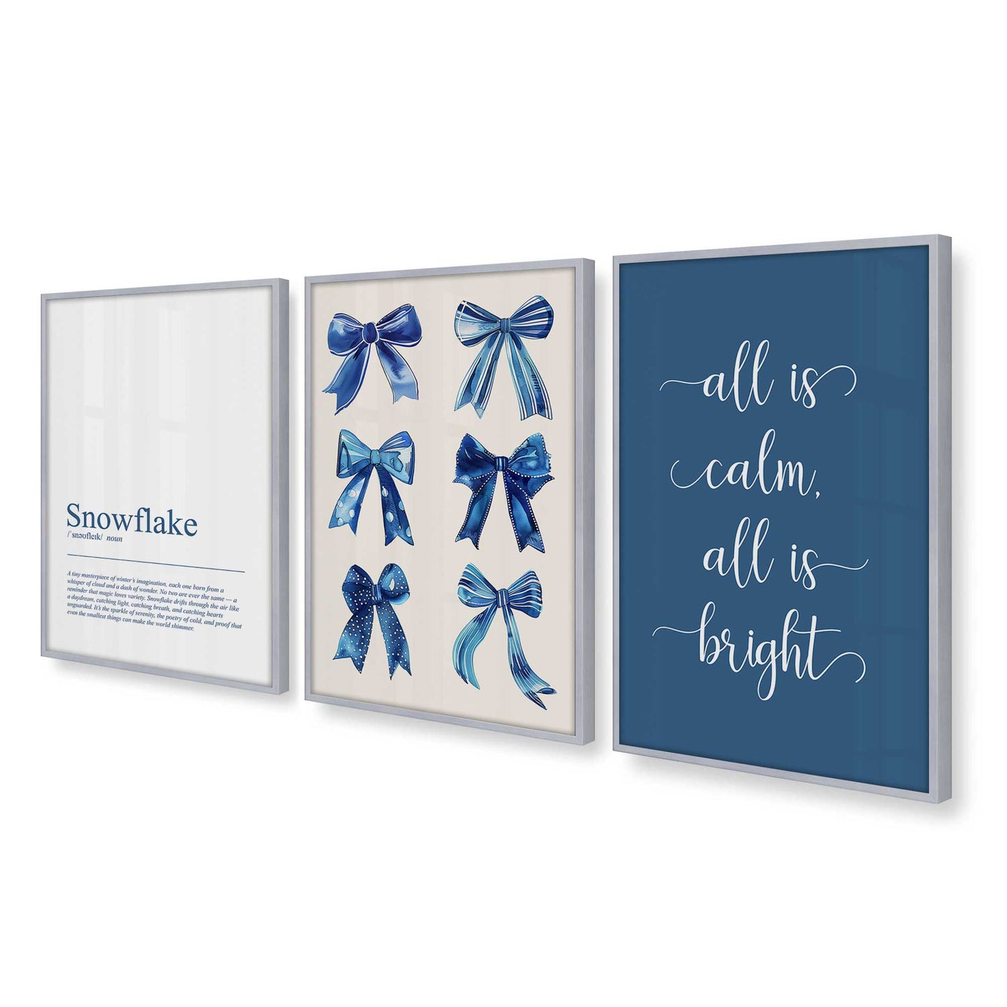 [Color:Polished Chrome], Picture of art in a Polished Chrome frame at an angle