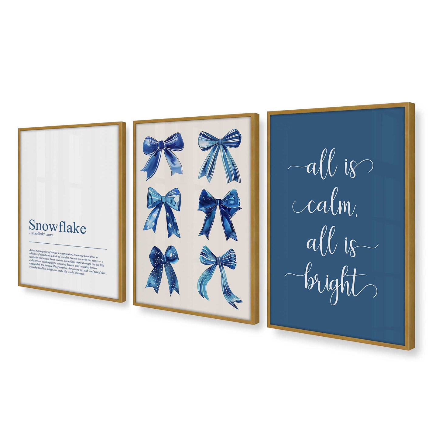 [Color:Polished Gold], Picture of art in a Polished Gold frame at an angle