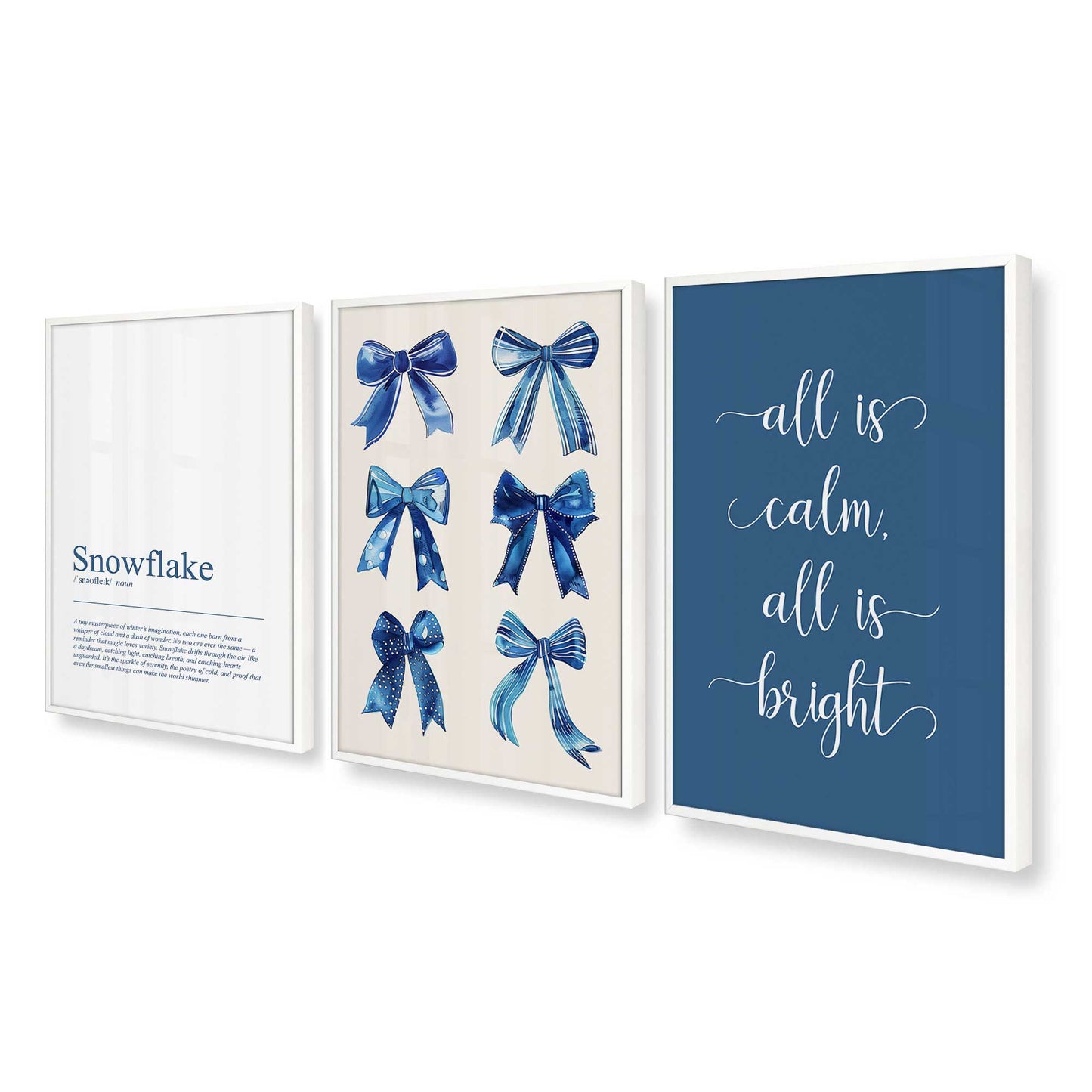 [Color:Opaque White], Picture of art in an Opaque White frame at an angle