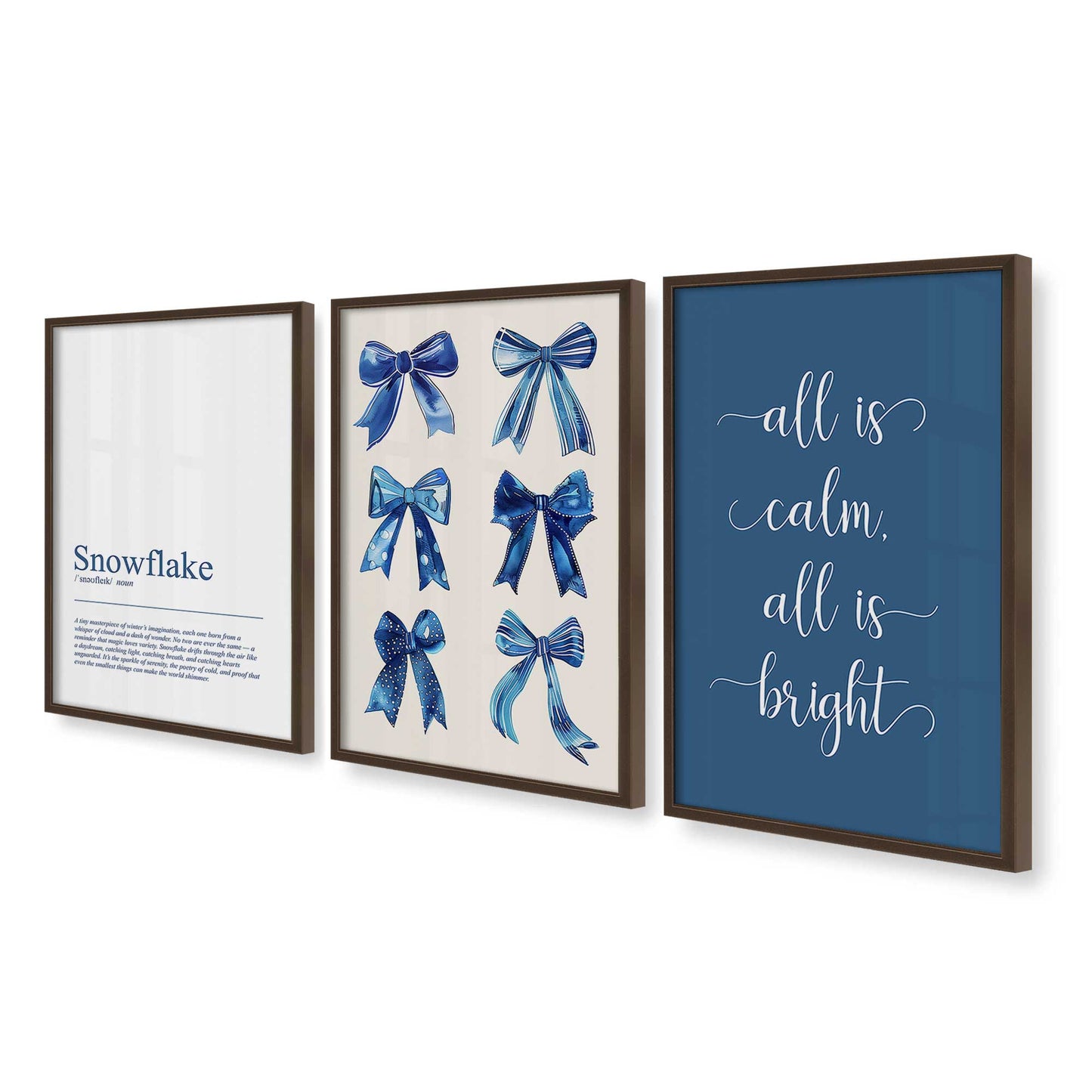 [Color:Belvinder Brown], Picture of art in a Belvinder Brown frame at an angle