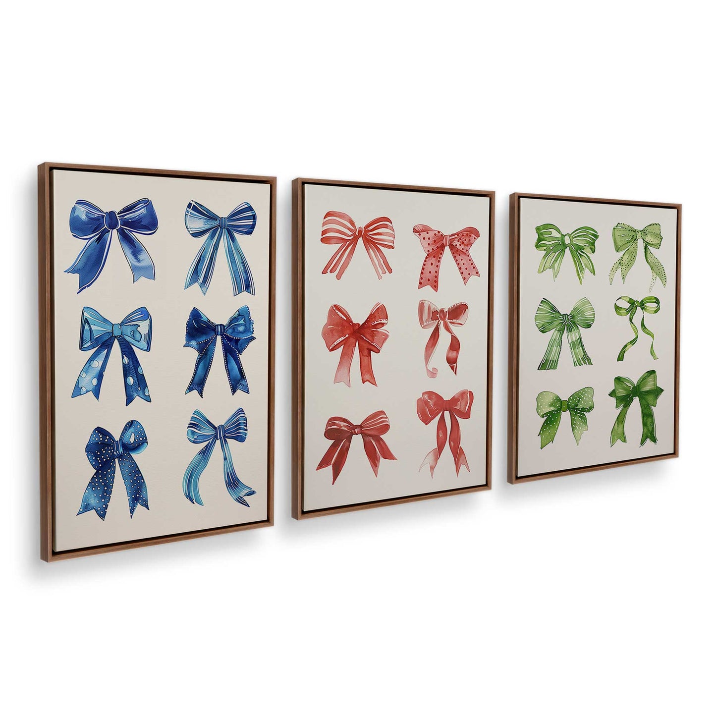 [Color:Walnut], Picture of art in a Walnut frame at an angle