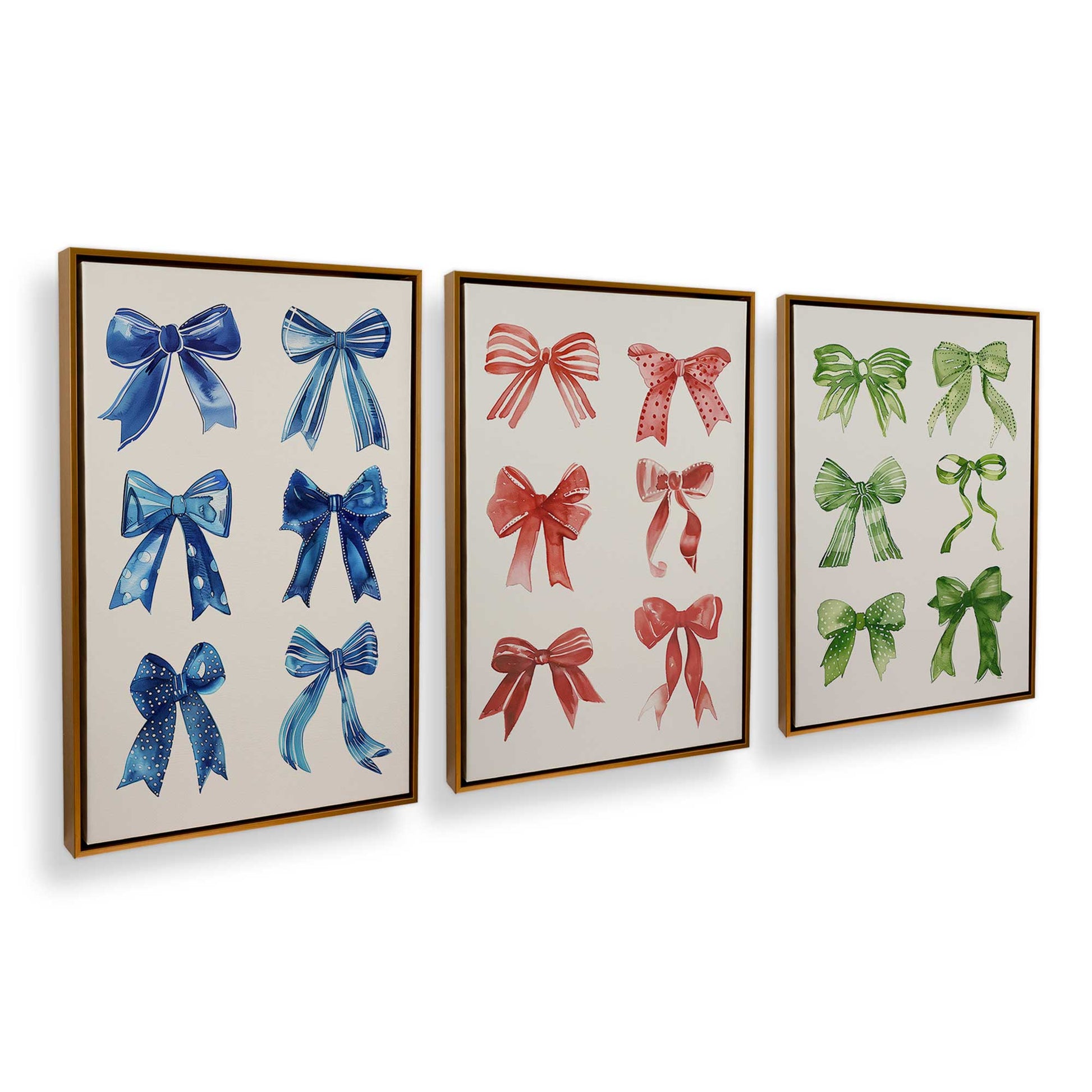 [Color:Polished Gold], Picture of art in a Polished Gold frame at an angle