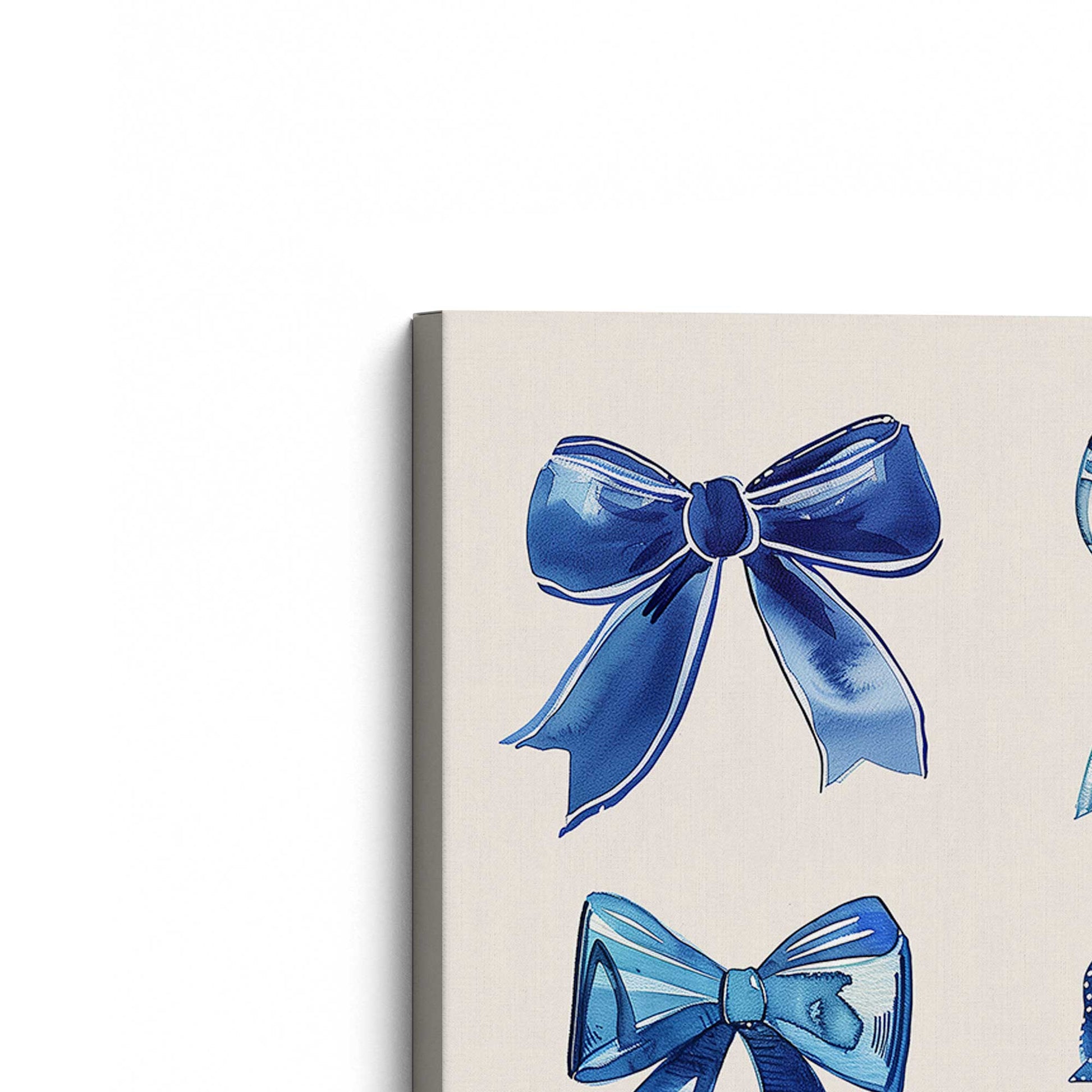 [Color:Stretched Canvas], Picture of the corner of the art