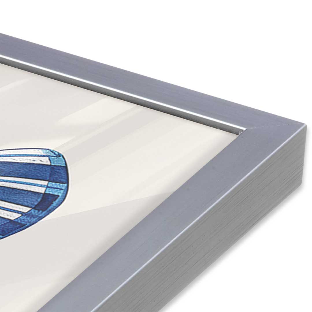 [Color:Polished Chrome], Picture of art in a Polished Chrome frame of the corner