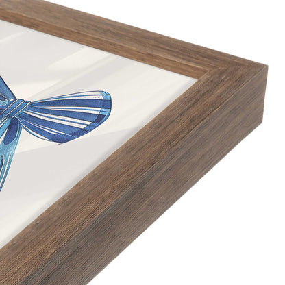 [Color:Walnut], Picture of art in a Walnut frame of the corner