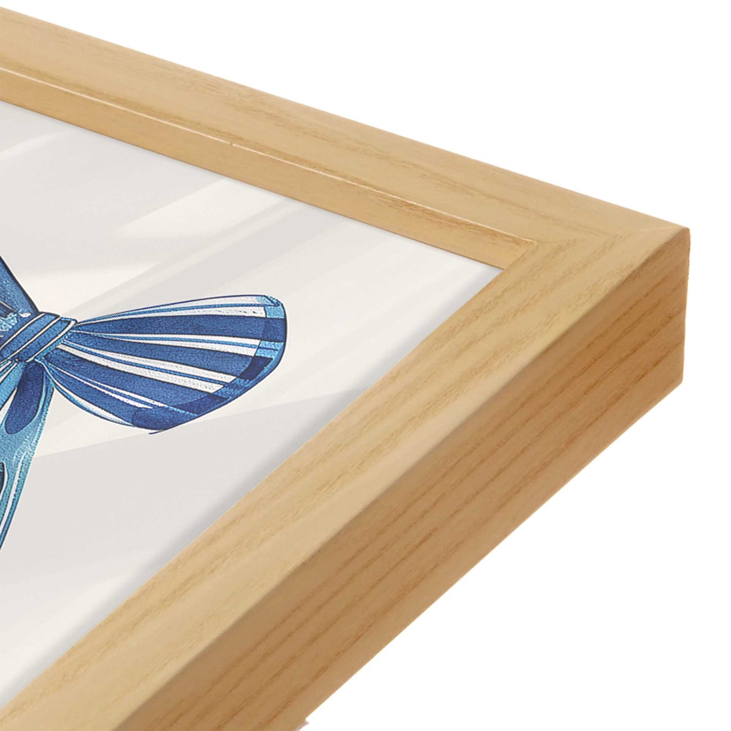 [Color:American Maple], Picture of art in an American Maple frame of the corner