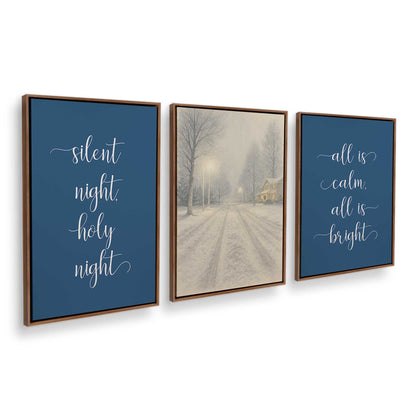 [Color:Walnut], Picture of art in a Walnut frame at an angle