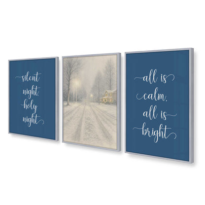 [Color:Polished Chrome], Picture of art in a Polished Chrome frame at an angle