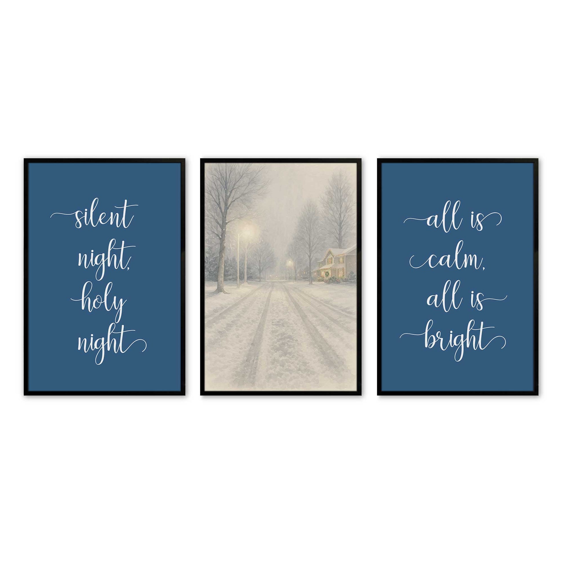 [Color:Satin Black], Picture of art in a Satin Black frame