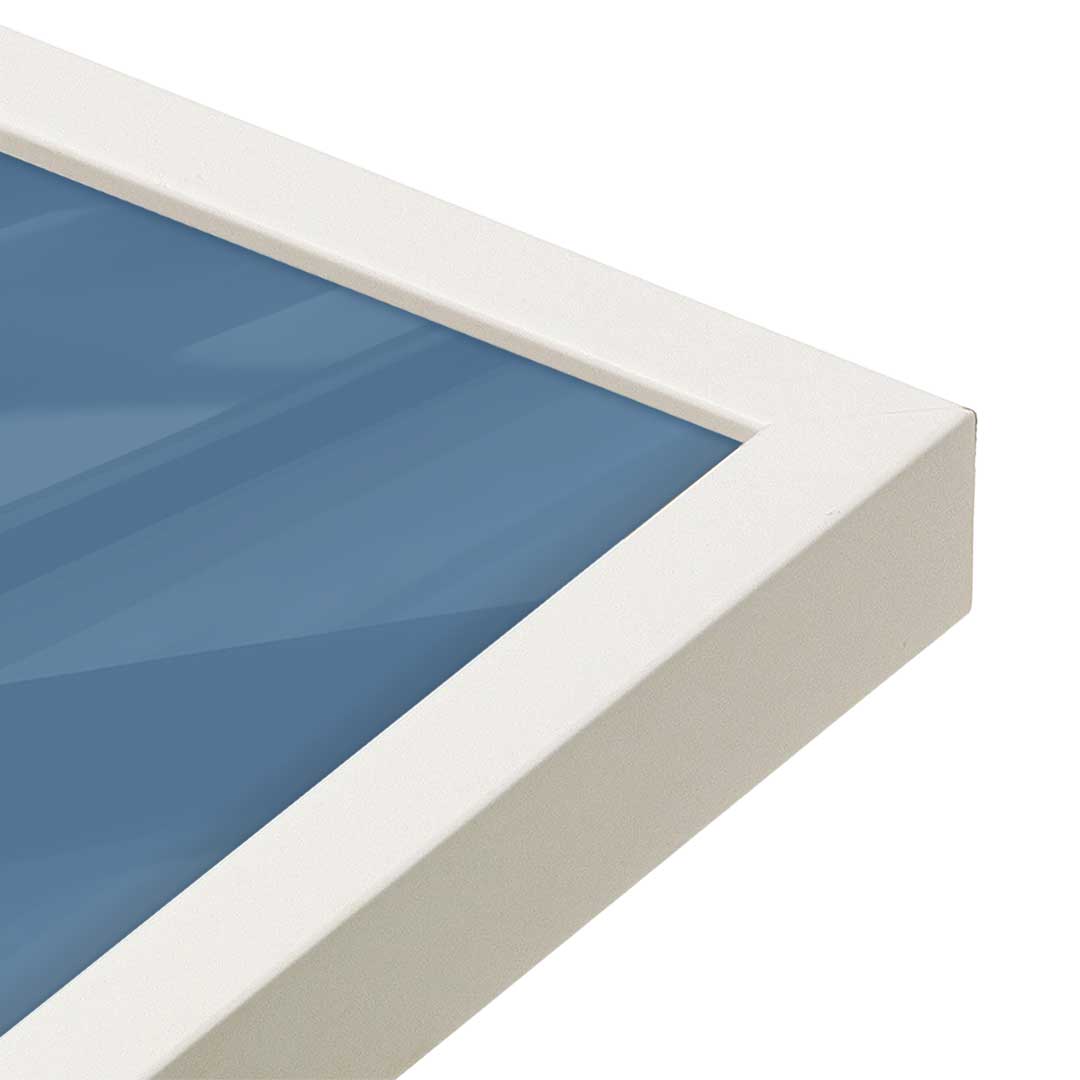 [Color:Opaque White], Picture of art in an Opaque White frame of the corner
