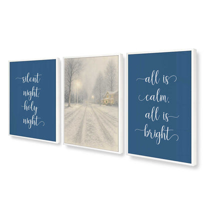 [Color:Opaque White], Picture of art in an Opaque White frame at an angle