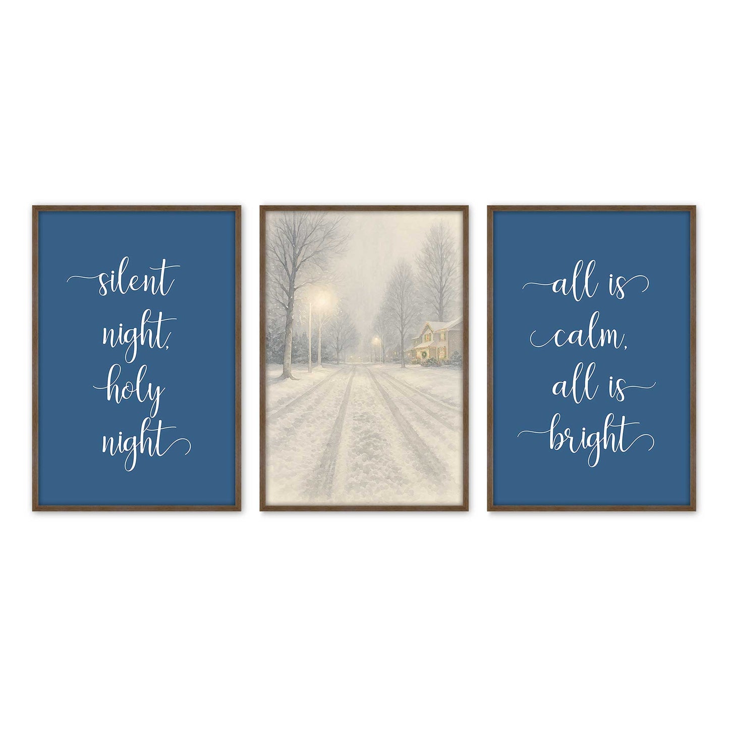 [Color:Walnut], Picture of art in a Walnut frame