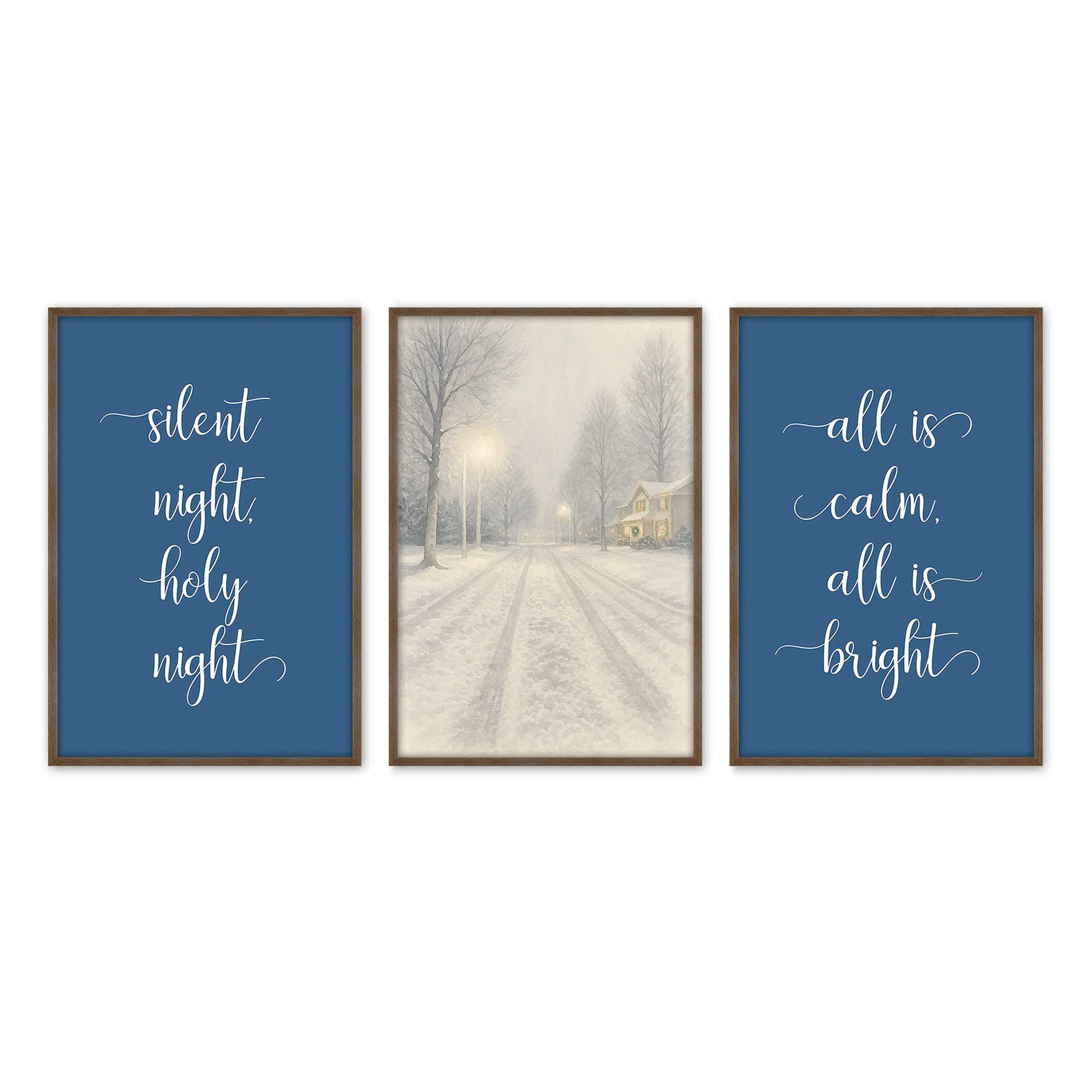 [Color:Walnut], Picture of art in a Walnut frame