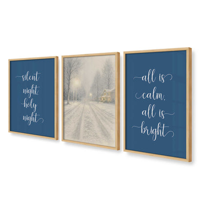 [Color:American Maple], Picture of art in an American Maple frame at an angle