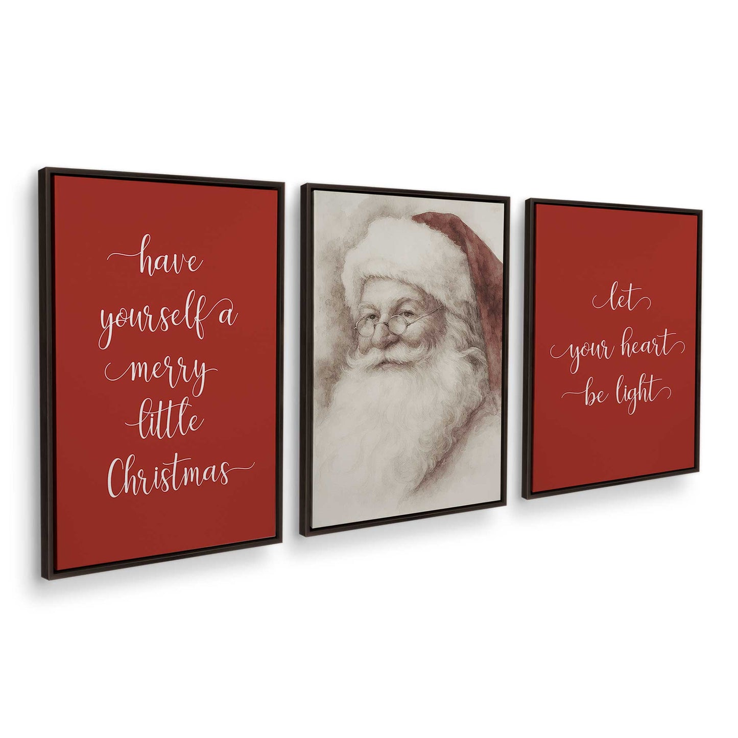 [Color:Espresso], Picture of art in an Espresso frame at an angle