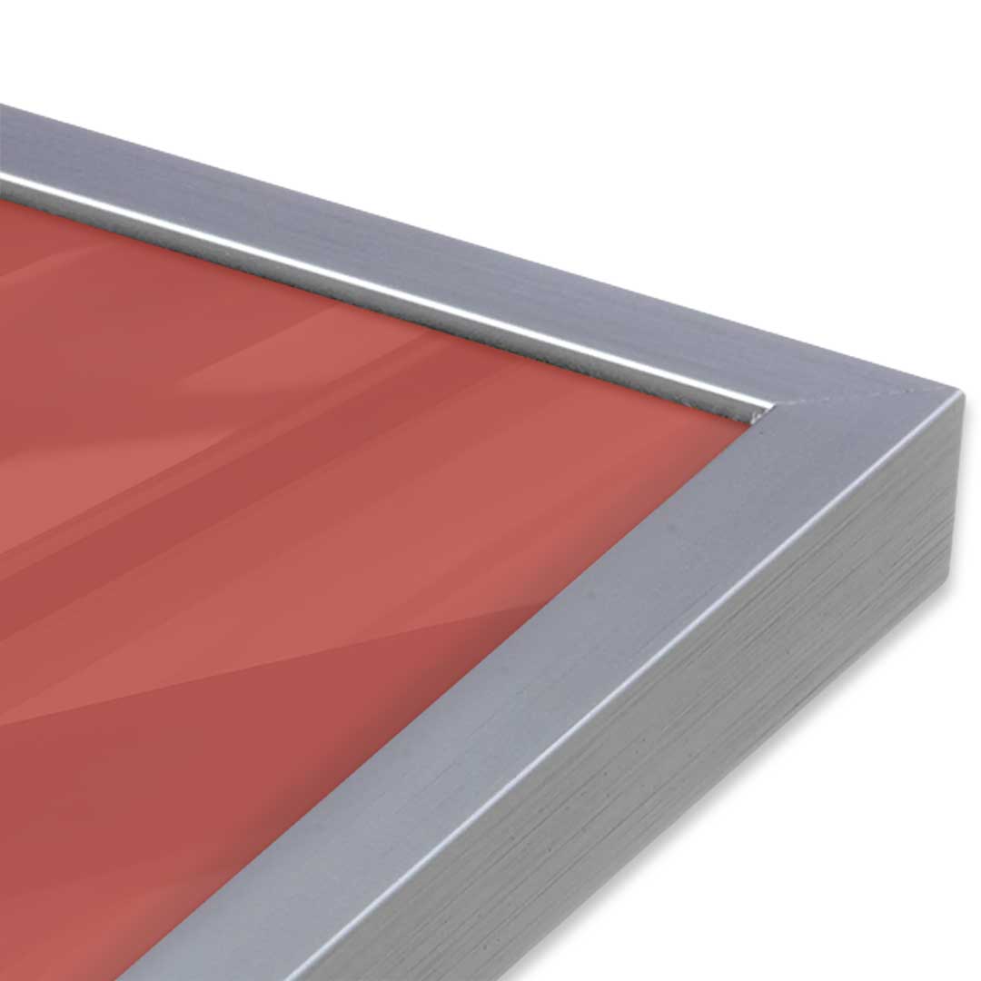 [Color:Polished Chrome], Picture of art in a Polished Chrome frame of the corner