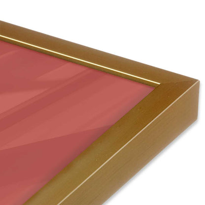 [Color:Polished Gold], Picture of art in a Polished Gold frame of the corner