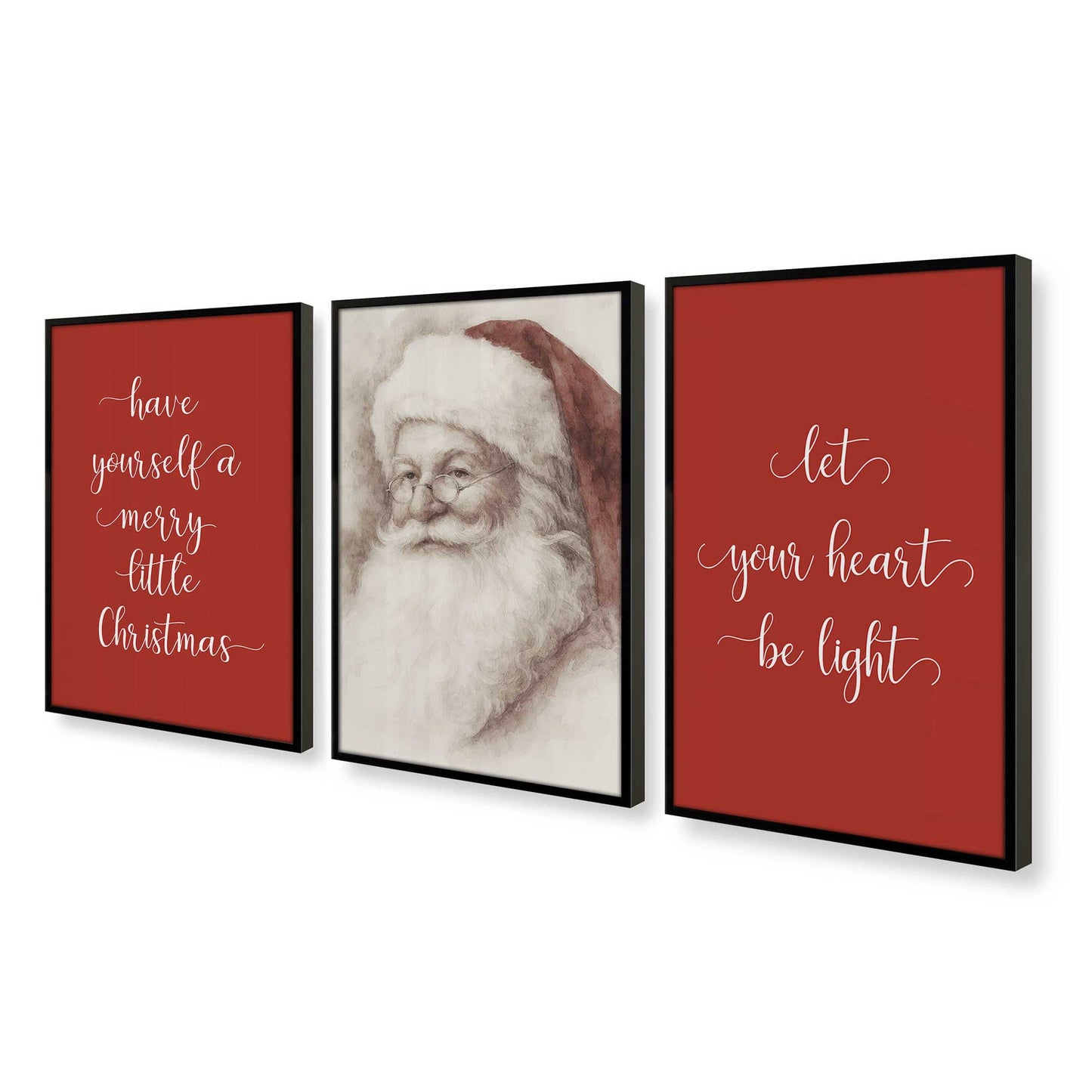 [Color:Satin Black], Picture of art in a Satin Black frame at an angle