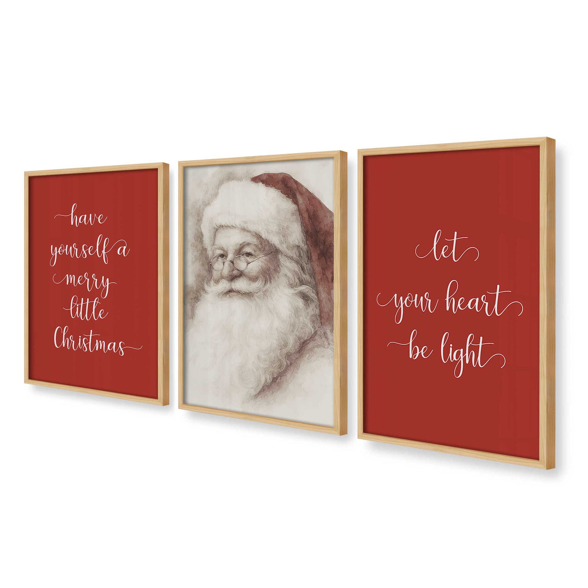 [Color:American Maple], Picture of art in an American Maple frame at an angle