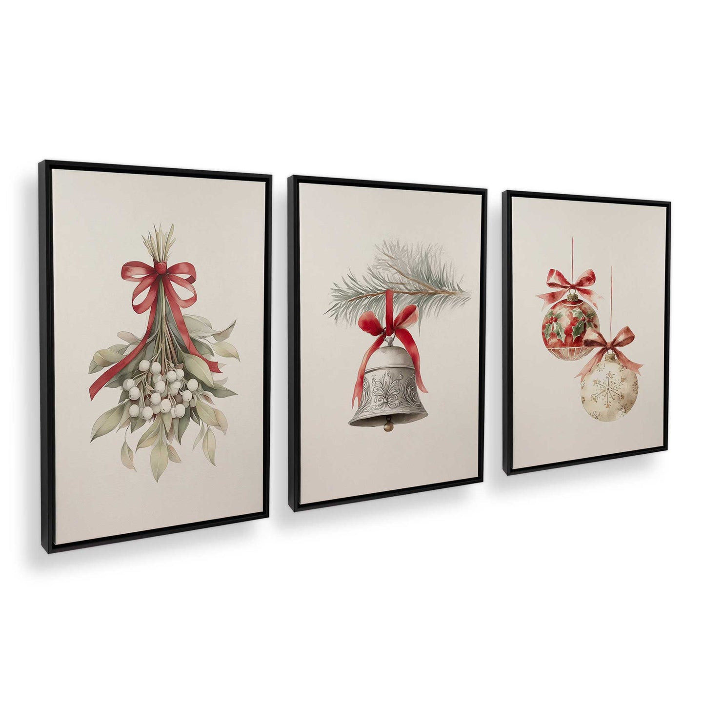 [Color:Satin Black], Picture of art in a Satin Black frame at an angle