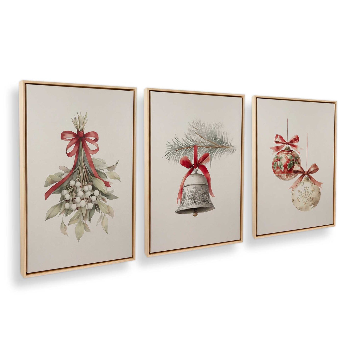 [Color:American Maple], Picture of art in an American Maple frame at an angle