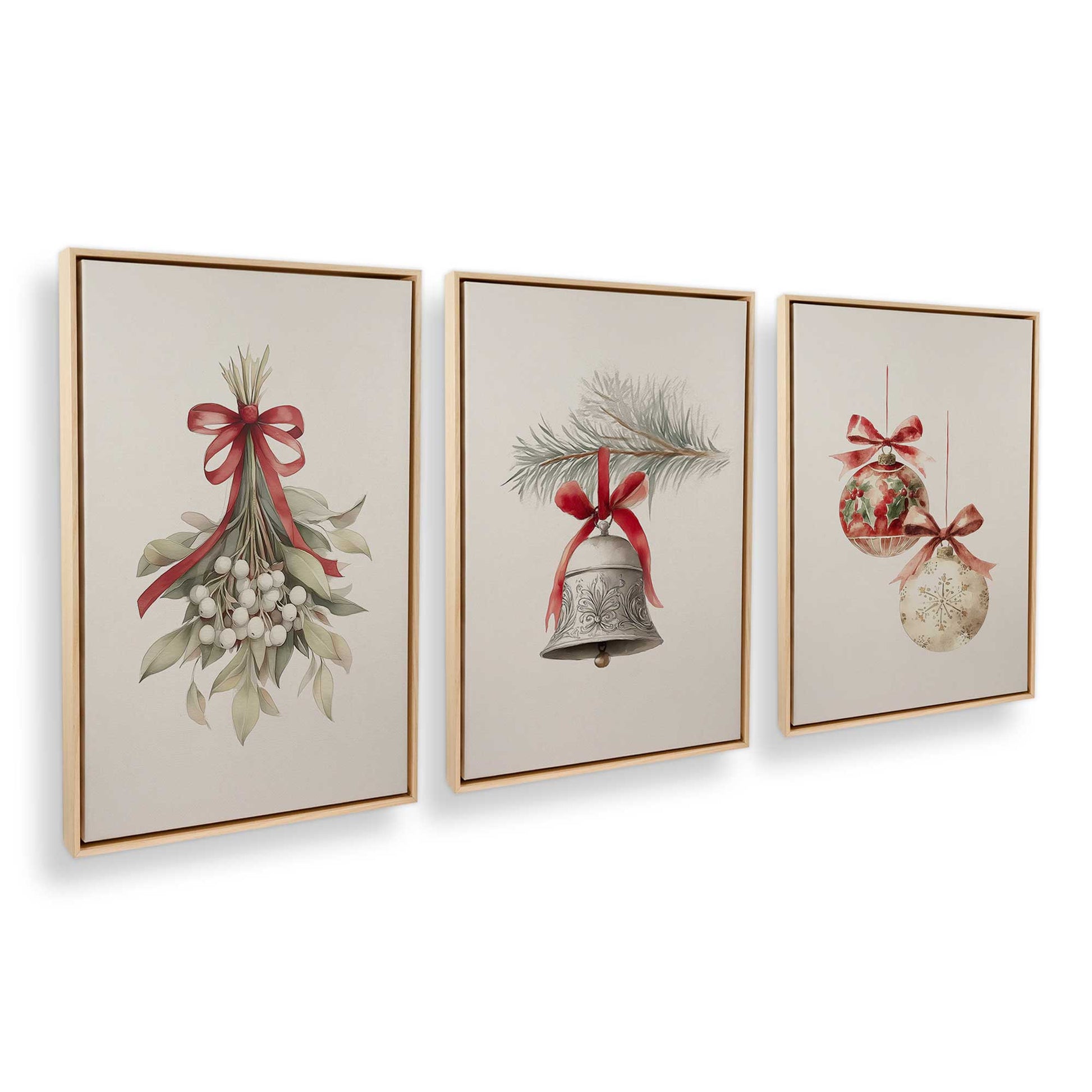 [Color:American Maple], Picture of art in an American Maple frame at an angle