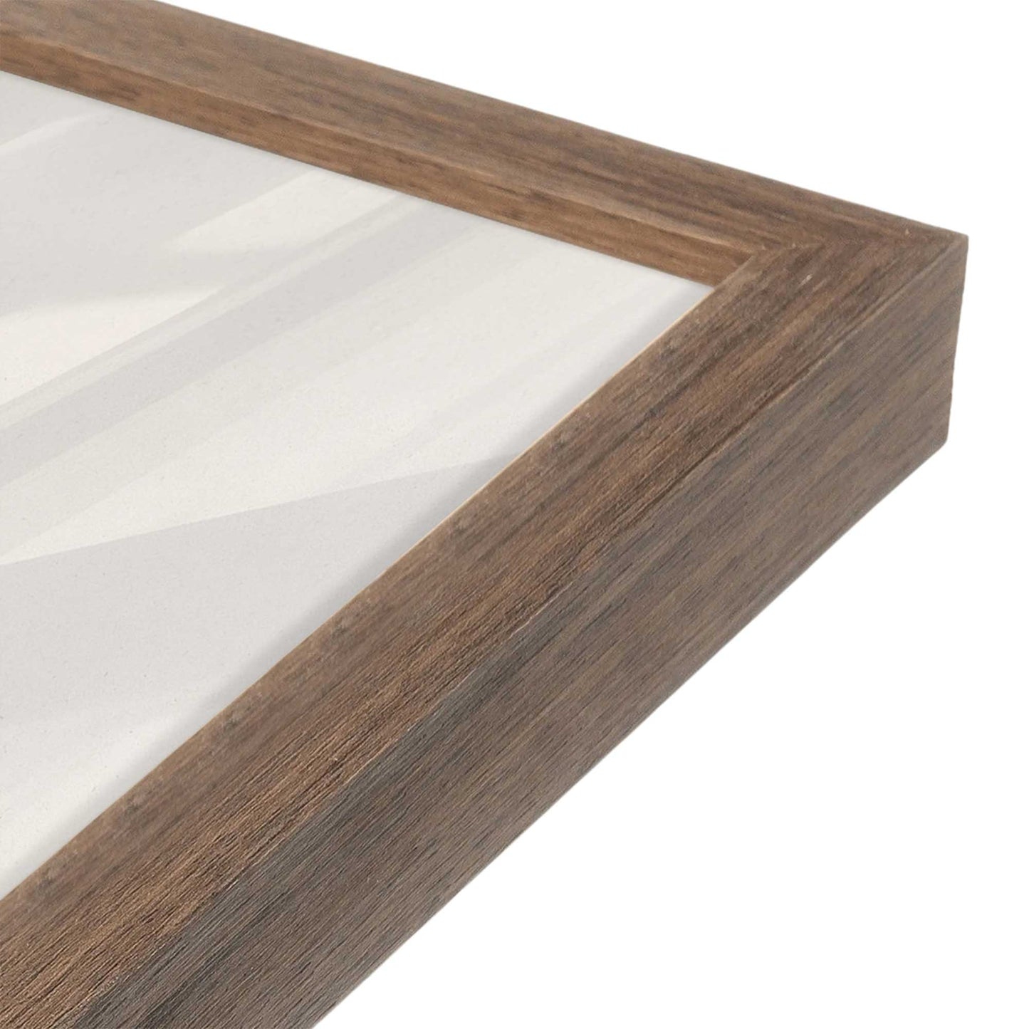 [Color:Walnut], Picture of art in a Walnut frame of the corner