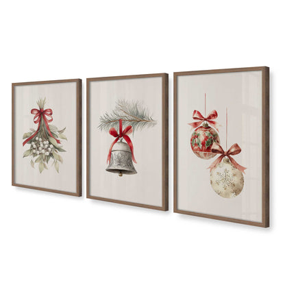 [Color:Walnut], Picture of art in a Walnut frame at an angle