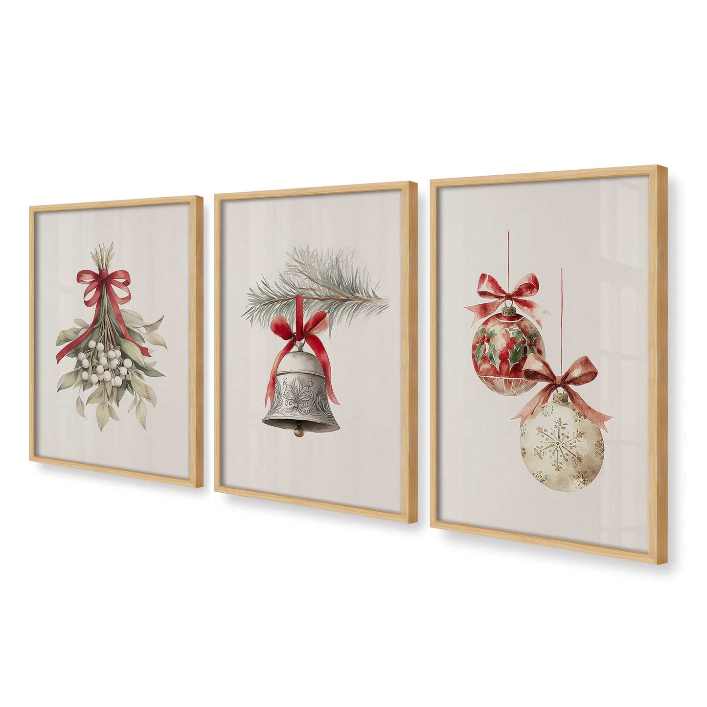 [Color:American Maple], Picture of art in an American Maple frame at an angle