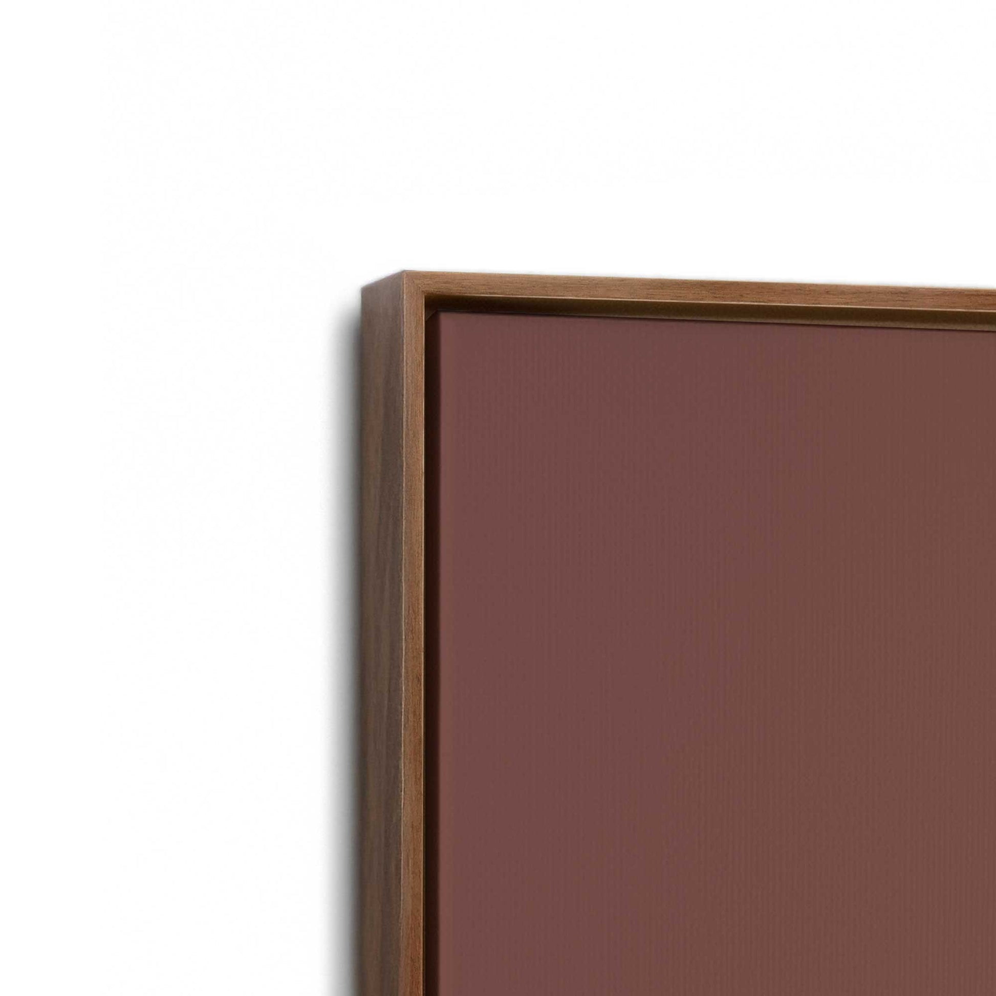 [Color:Walnut], Picture of art in a Walnut frame at an angle