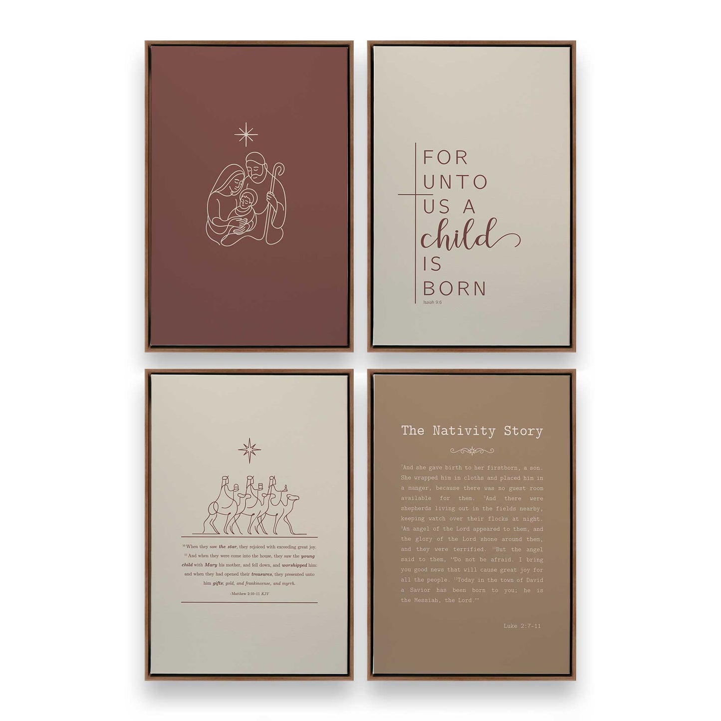 [Color:Walnut], Picture of art in a Walnut frame