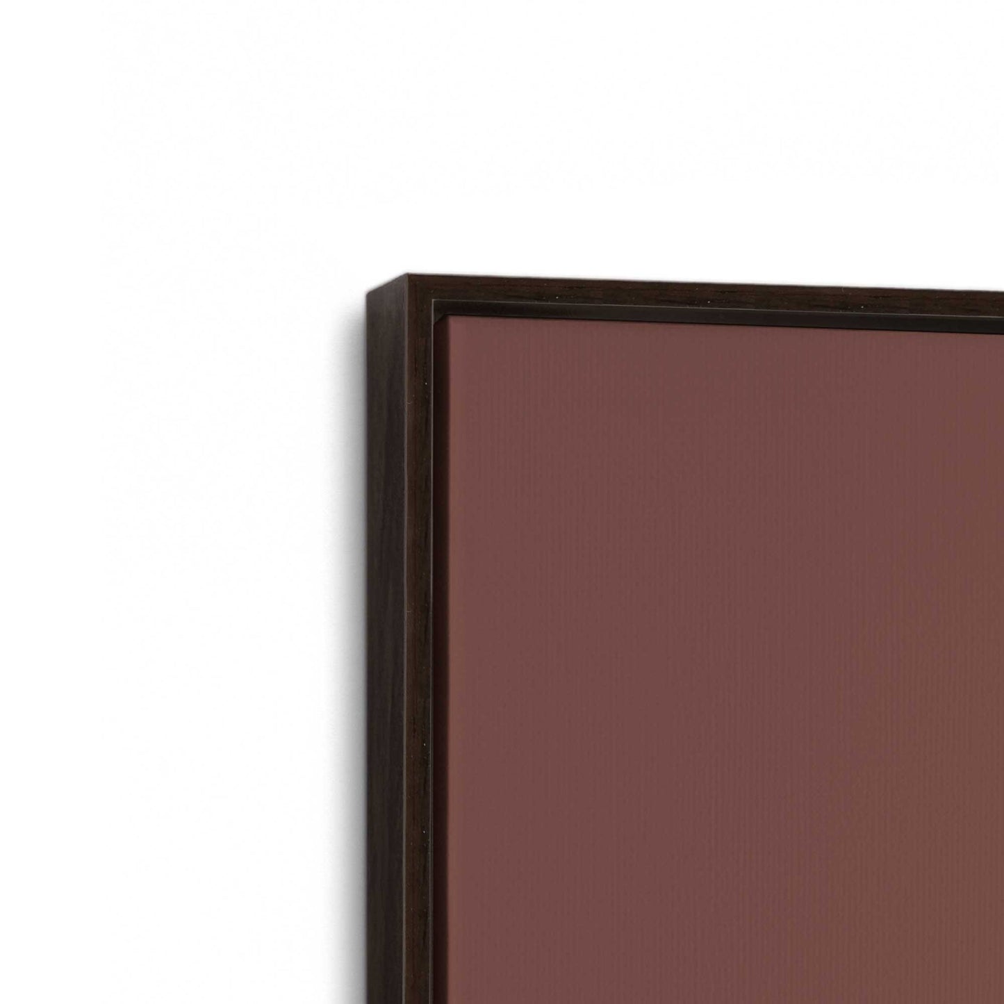 [Color:Espresso], Picture of art in an Espresso frame at an angle