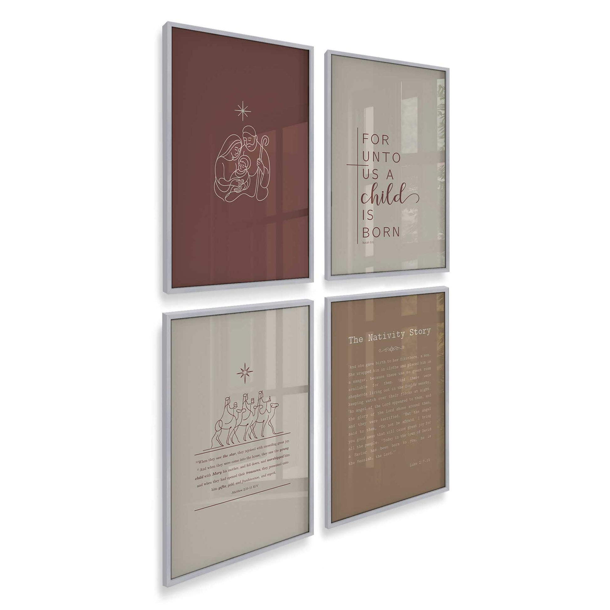 [Color:Polished Chrome], Picture of art in a Polished Chrome frame of the corner