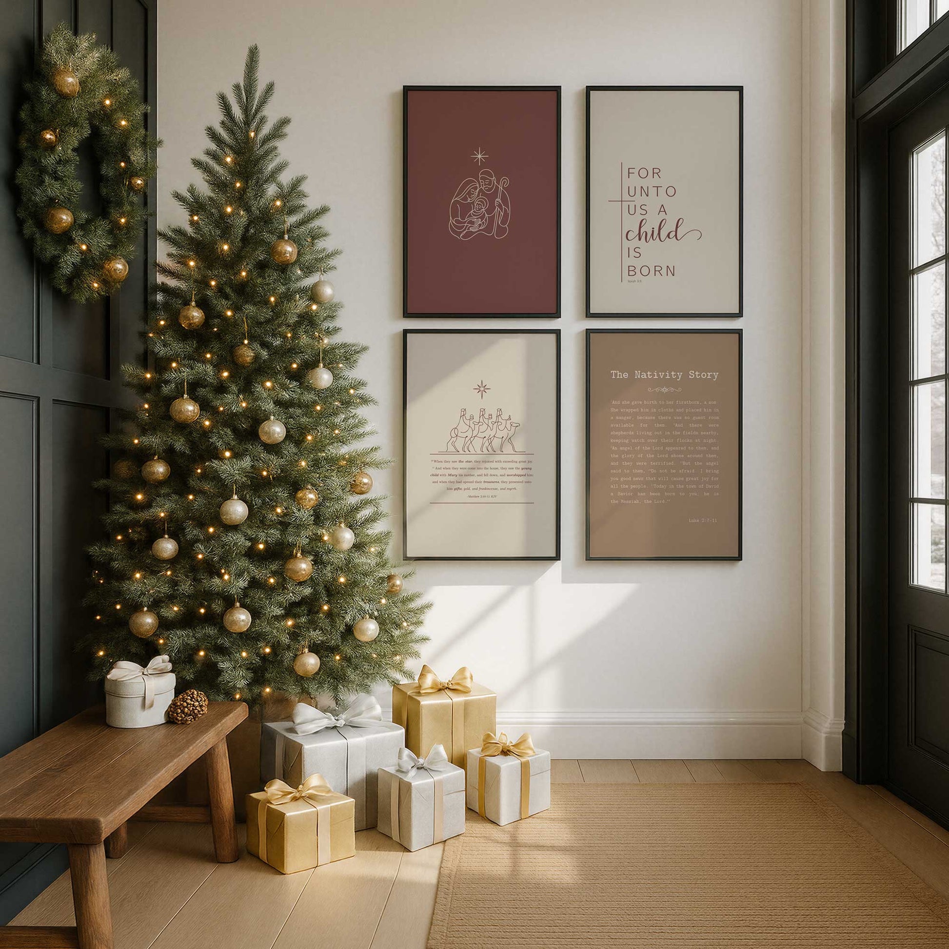 [Color:Walnut], Picture of art in a Walnut frame